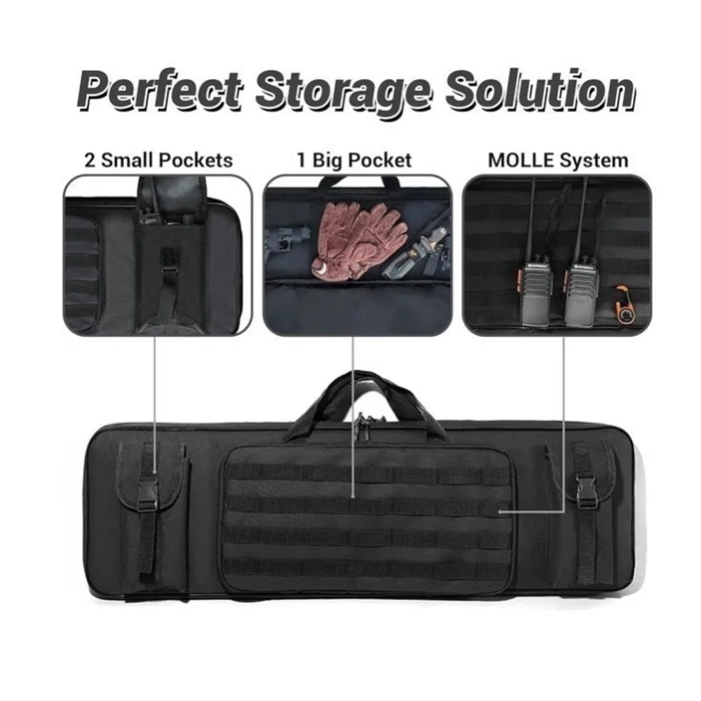 Kokkoya Soft Gun Case For Riffle And Shotguns Long Scoped Rifle Range Bag Backpa
